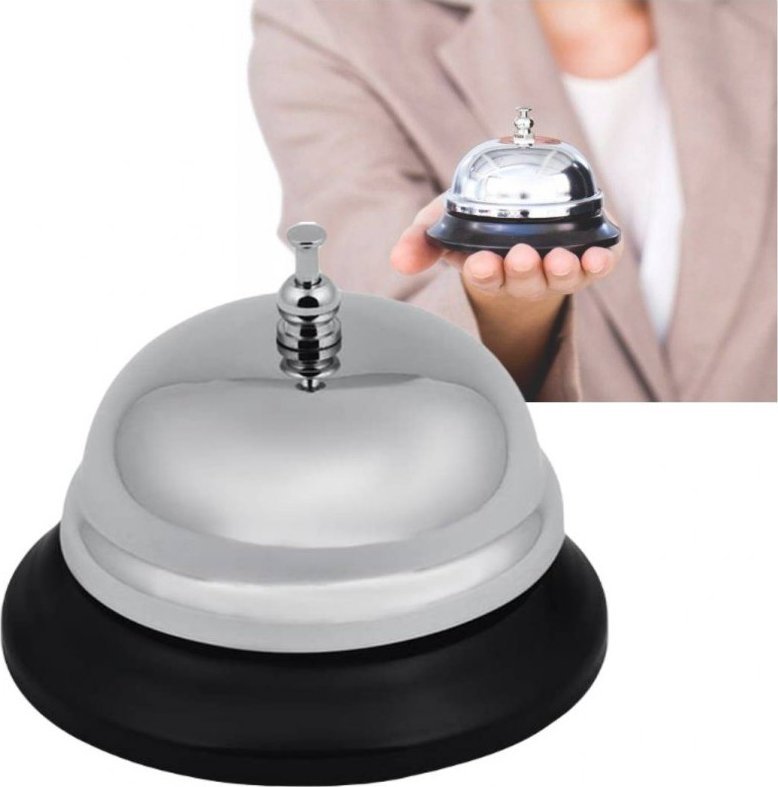 PrzydaSie Dzwonek Recepcyjny Hotelowy Barmański Biurkowy Bar