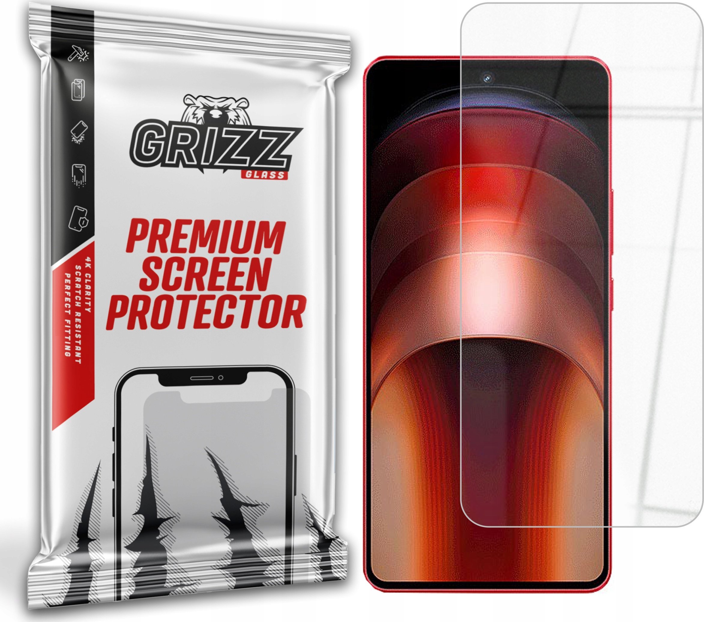 GrizzGlass Szkło hybrydowe GrizzGlass HybridGlass do Vivo IQOO Neo9S Pro