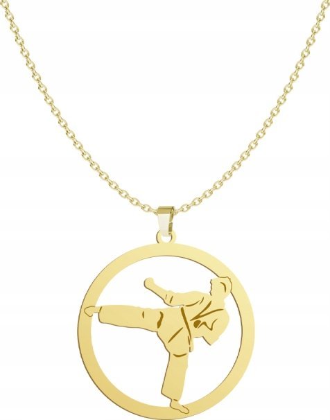 Radziszewska Jewellery Złoty Naszyjnik Ju-jitsu 925 Łańcuszek Prezent GRAWER DEDYKACJA GRATIS