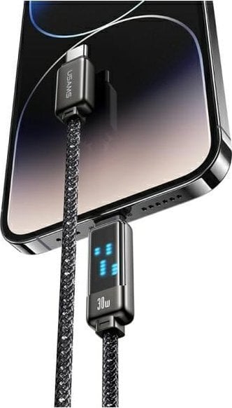 Usams USAMS Kabel USB-C na Lightning 30W 1,2m Zinc Alloy Fast Charging Data Cable Meteor Series SJ743USB01 (US-SJ743)