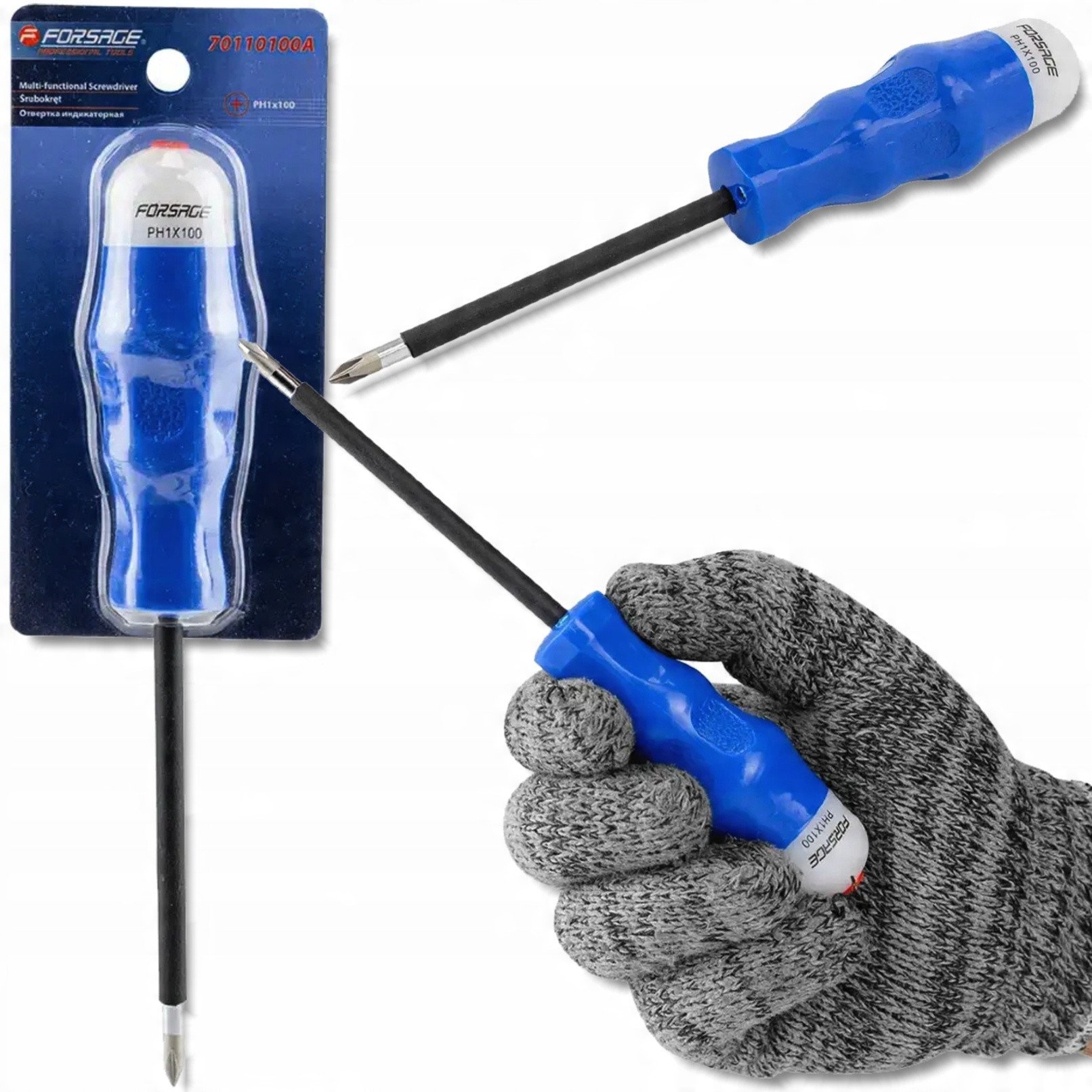 Forsage Wkrętak z podświetleniem LED - PH1x100