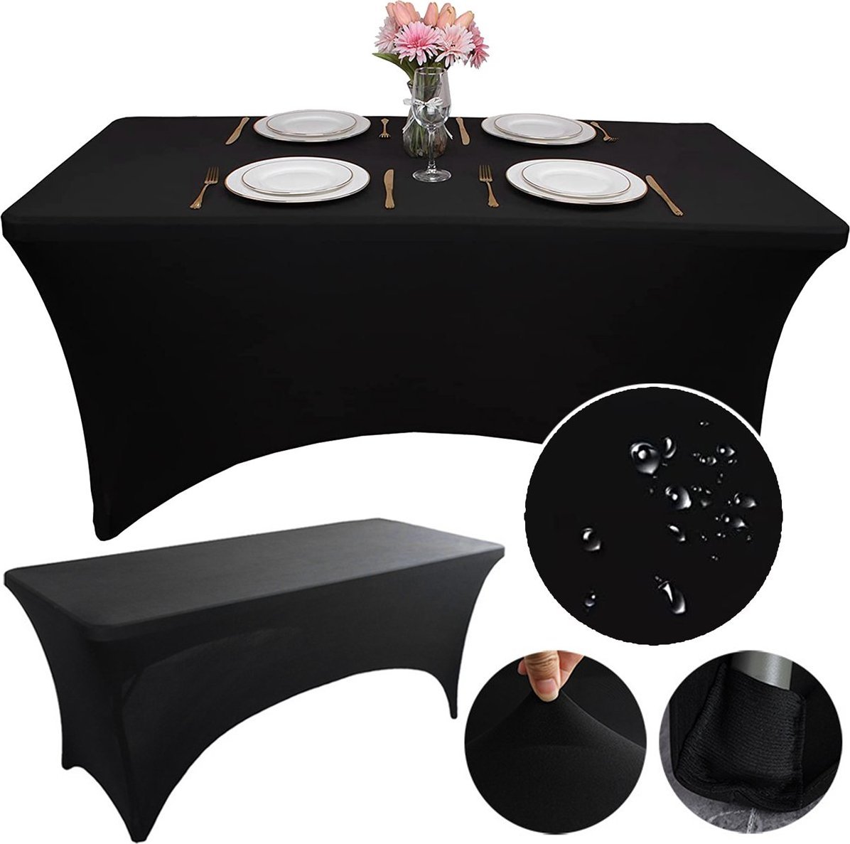 Heckermann Pokrowiec na stół Heckermann Czarny