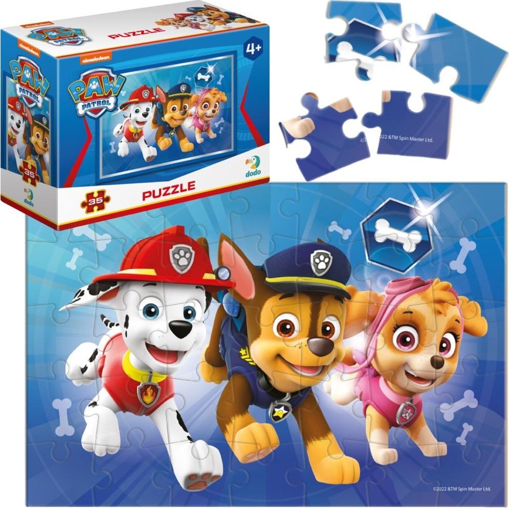 Dodo Mini Puzzle "Psi Patrol" 35 Elementów Układanka Dla Dzieci Zestaw Pieski
