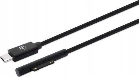 Manhattan Manhattan nabíjecí kabel, Surface Connect to USB-C Charging Cable (M/M), 15 V / 3 A, 1.8m, černá