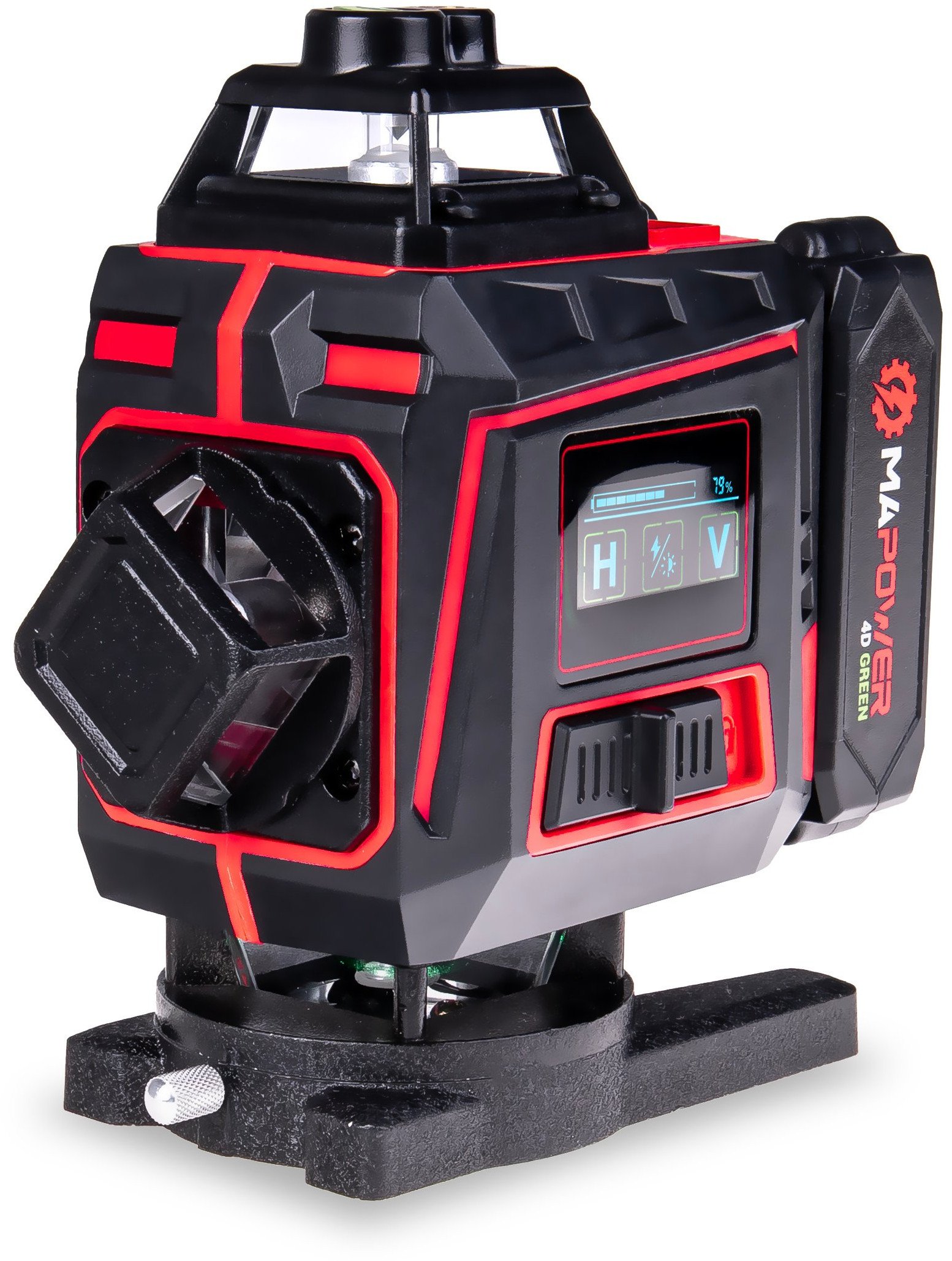 LASER KRZYŻOWY POZIOMICA LASEROWA 360 PŁASZCZYZNOWA LASER ZIELONY MAPOWER