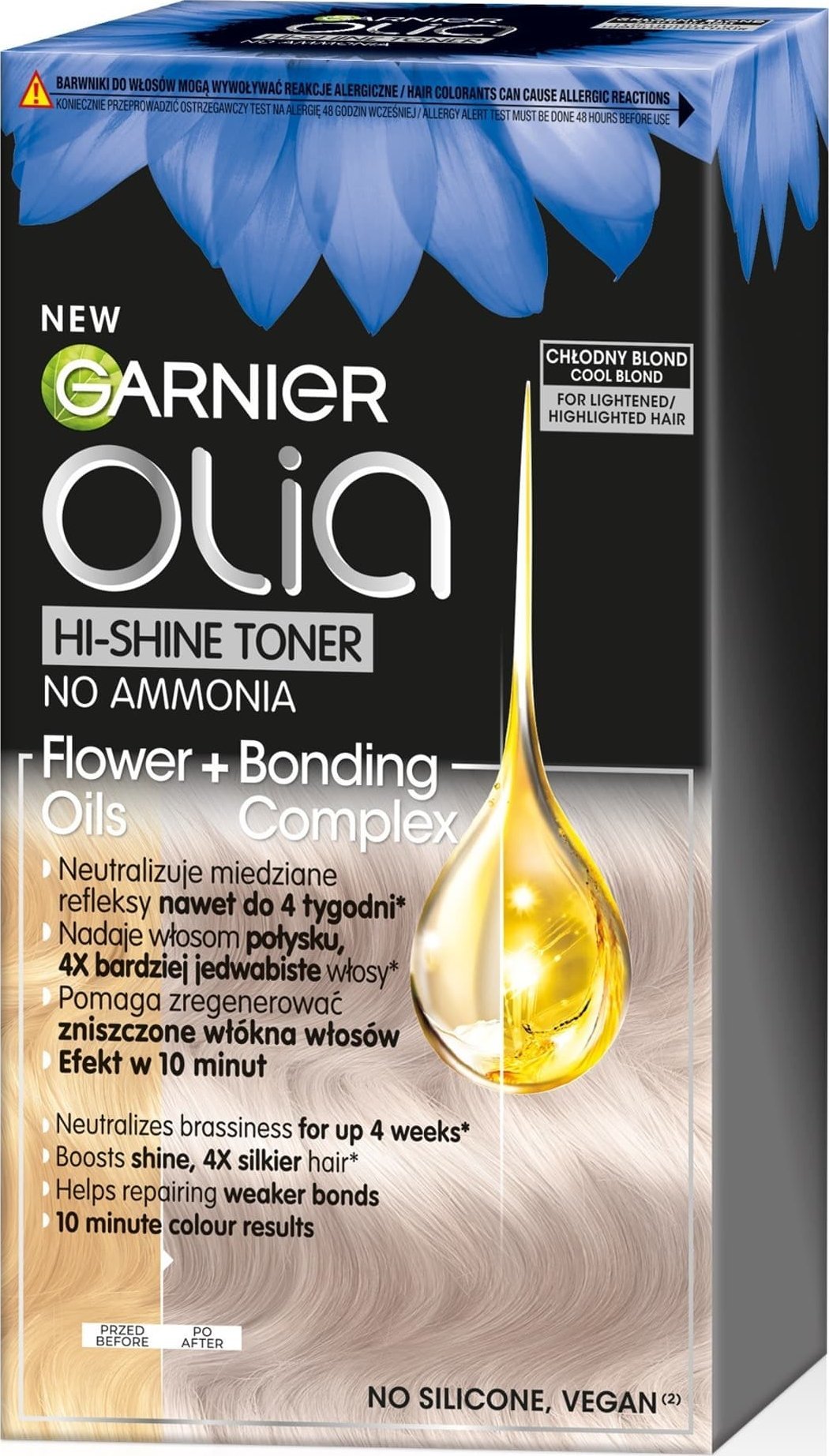 Garnier GARNIER Olia Hi-Shine Toner do włosów blond - Chłodny Blond 1op.