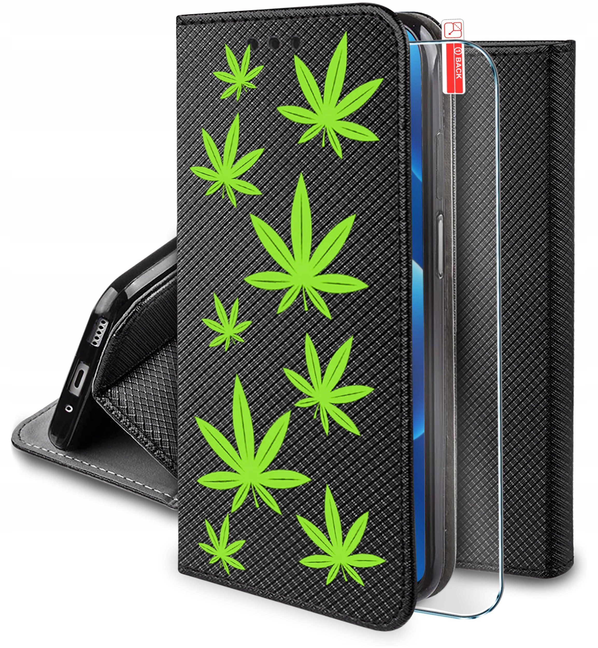 Etui do Realme C75 MAGNET WZORY CASE + SZKŁO 9H