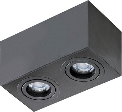 Lampa sufitowa Azzardo Oprawa natynkowa półokrągła czarna AZzardo BRANT 2 SQUARE AZ2827