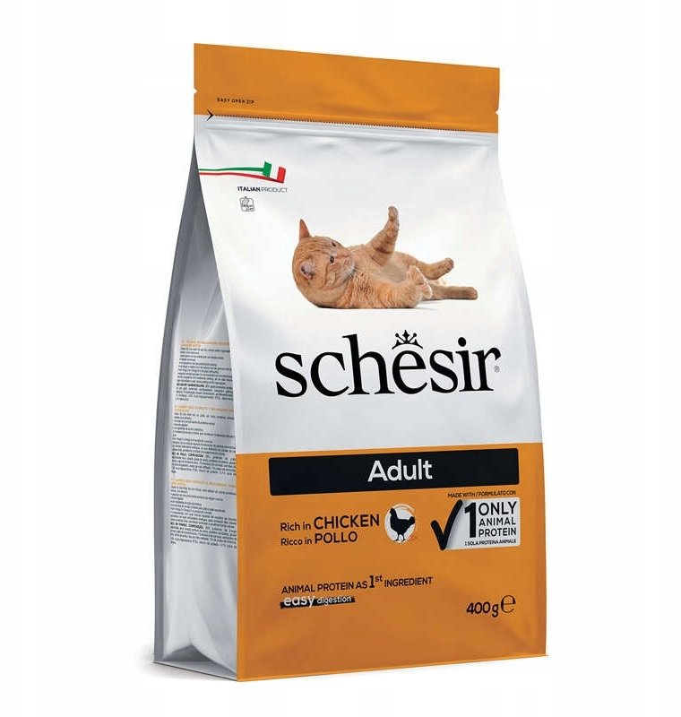 Schesir Original karma sucha dla dorosłego kota kurczak, 400 g, worek