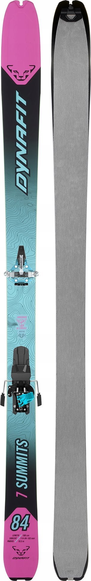 Zestaw seven summits+ women ski set-flamingo-reef-166cm DYNAFIT