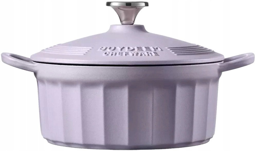 BUYDEEM Emaliowane naczynie żeliwne 2,9L, model CP521, kolor Petal Purple