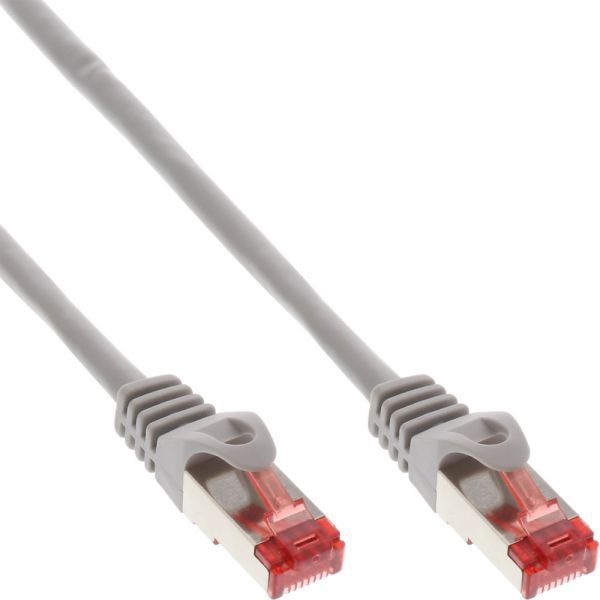 InLine Patchcord S/FTP, PiMF, Cat.6, 250MHz, PVC, CCA, szary 1.5m (76112)