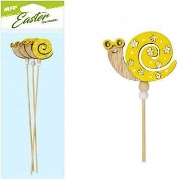 MFP paper ślimak na patyku 3szt koronka żółty 28cm 2221597