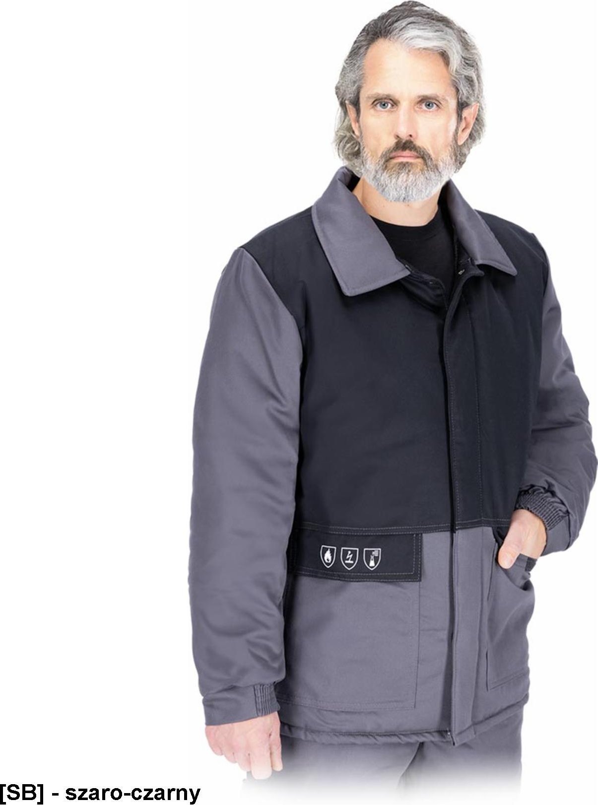 R.E.I.S. WINSAFE-J - Bluza ochronna, ocieplana, antyelektrostatyczna, trudnopalna, chroniąca przed ciekłymi chemikaliami 2XL