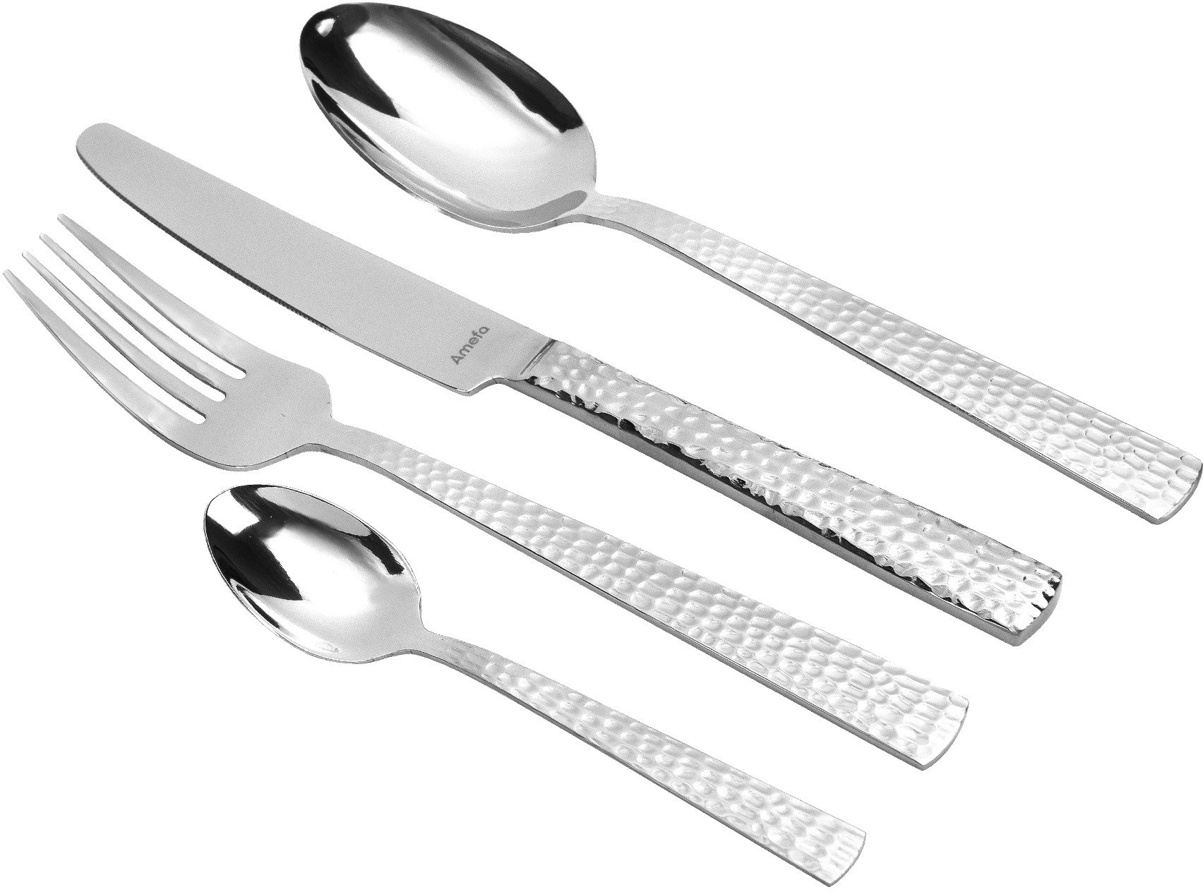 Komplet sztućców 24 el. Felicity w srebrnym kolorze