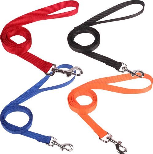 Nobleza Smycz nylonowa120CM RED/BLACK/BLUE/ORANGE PLAIN IMITATION NYLON DOG LEASH W2.0*L120CM RED/BLACK/BLUE/ORANGE