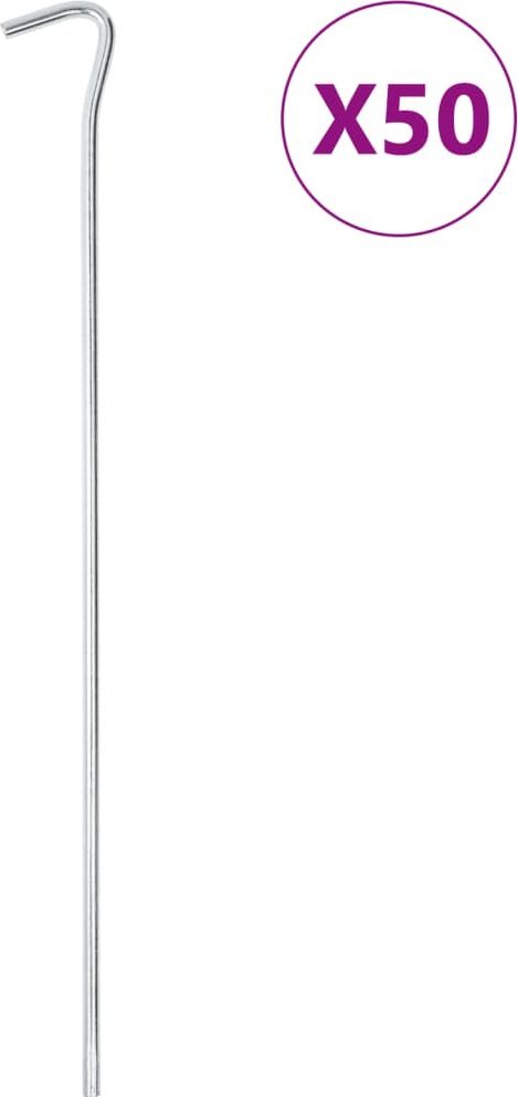 vidaXL vidaXL Śledzie do namiotu, 50 szt., 30 cm, 5 mm, stal galwanizowana