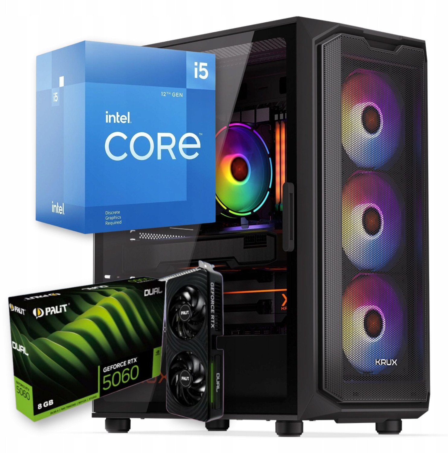 Komputer BSG Raptor V22 Intel Core i5 NVIDIA RTX 5060 32GB DDR4 1000GB SSD Windows 11