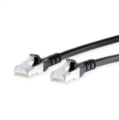 METZ CONNECT Kabel krosowy Cat.6A AWG 26, LSOH, czarny, 25 m