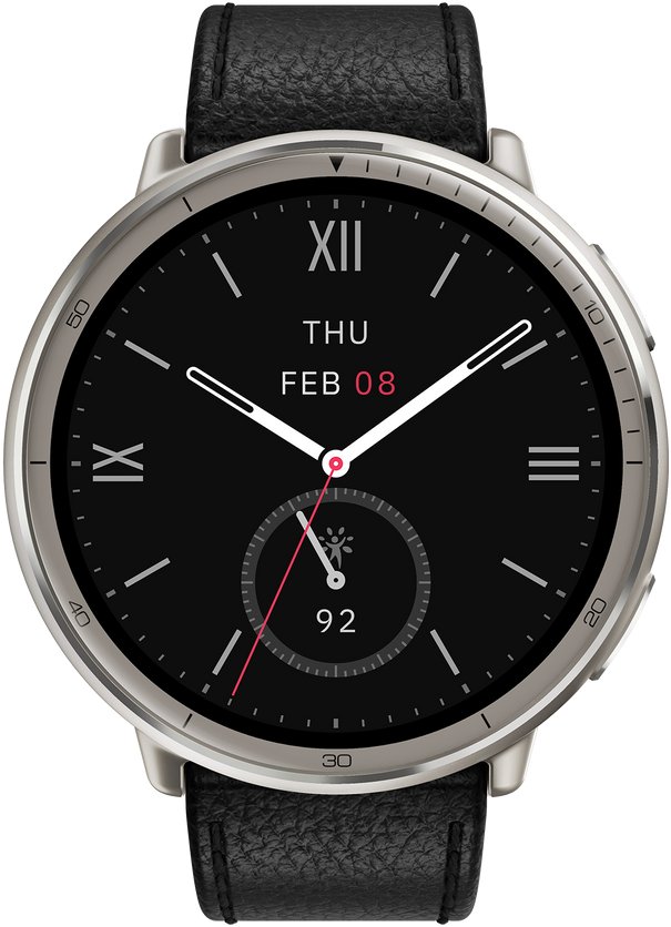 Išmanusis laikrodis AMAZFIT ACTIVE 2/A2433 BLK LEAT W2433EU1N HUAMI