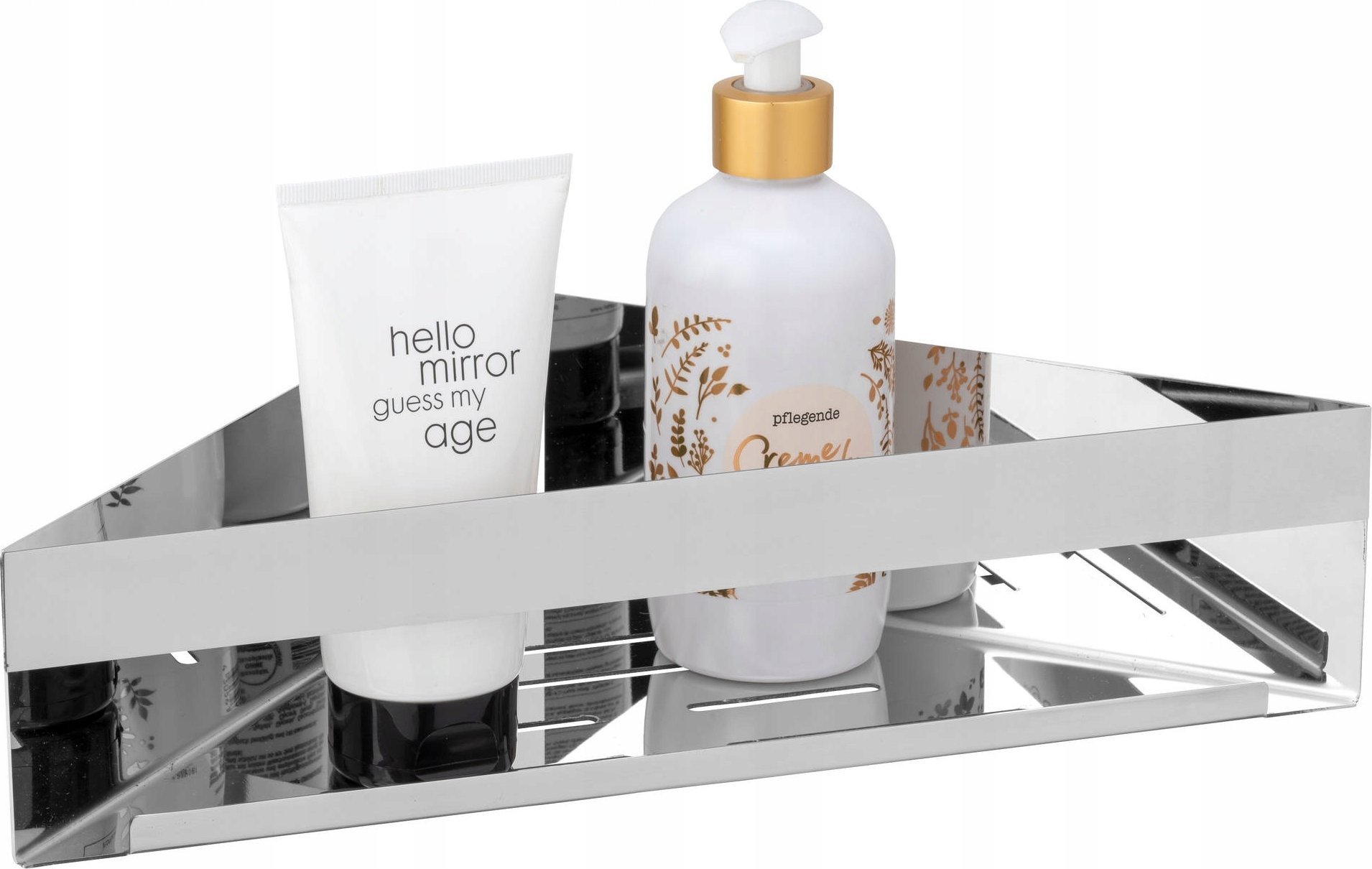 Wenko Narożna półka łazienkowa GENOVA, montaż bez wiercenia Turbo-Loc, WENKO