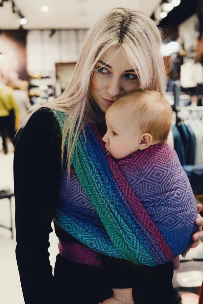 Little Frog Chusta tkana Little Frog - Tencel Aurora Cube 7 (5.2 m.)