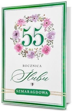 Karnet Rocznica ślubu 55