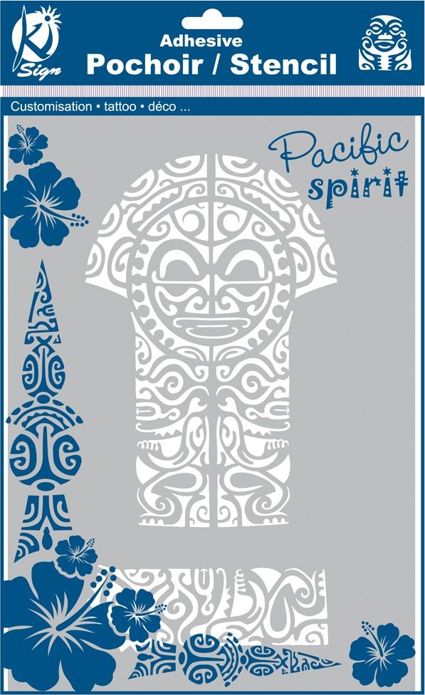 Ki-Sign Szablon A4 21x30 cm Tiki Maori