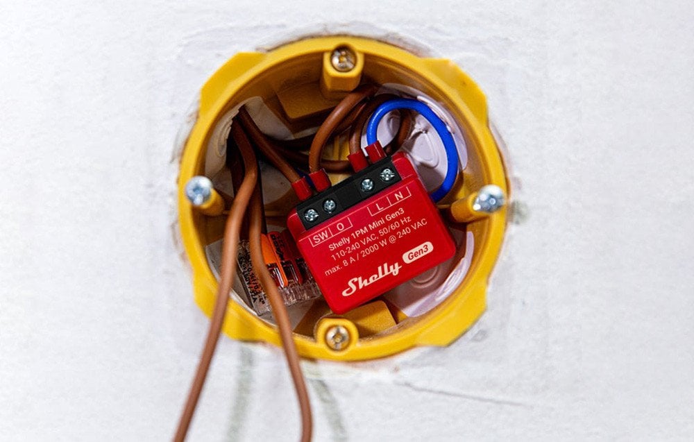 Shelly Relais "1PM Gen3 2er Pack" max 16A 1 Kanal WLAN BT