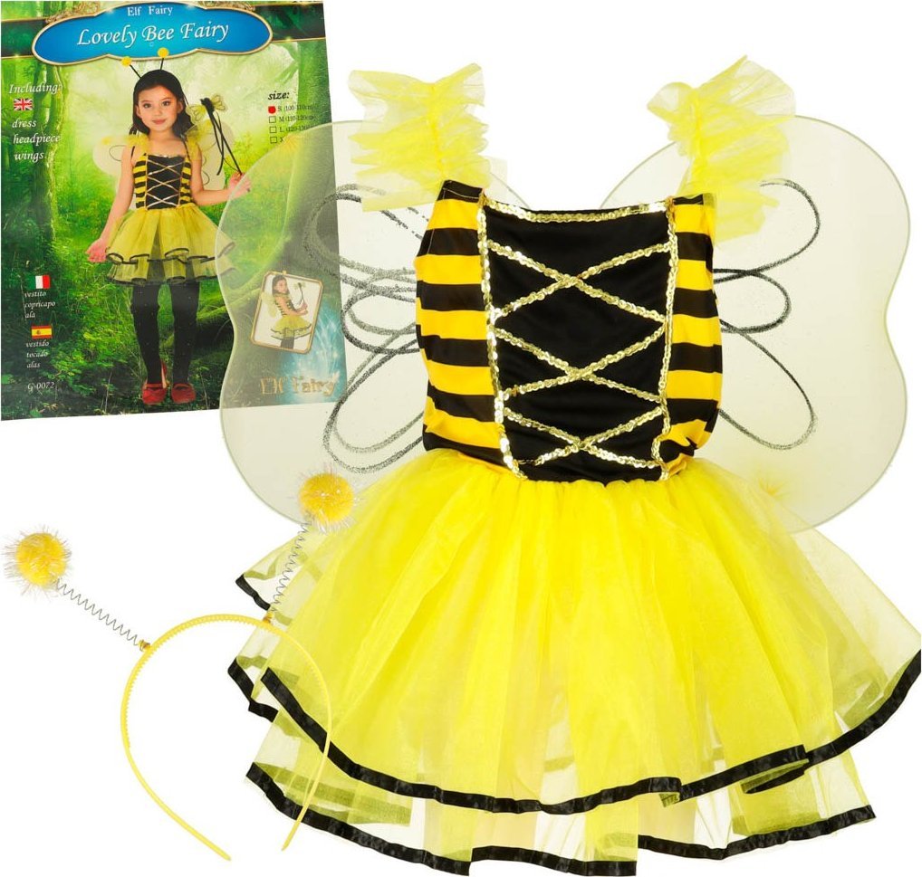 Kostium strój karnawałowy przebranie pszczółka pszczoła opaska 3 el EDUKAMP