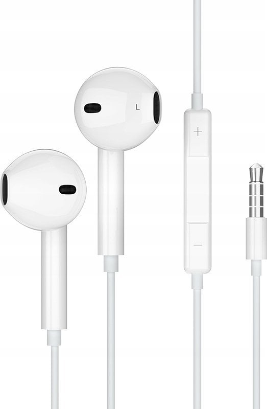 Słuchawki Jellico JELLICO słuchawki przewodowe EP2A JACK 3.5MM z mikrofonem 1.2M Biały