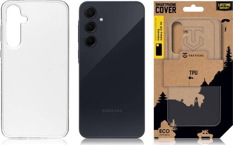 Tactical TPU Cover for Samsung Galaxy A35 5G Transparent standard