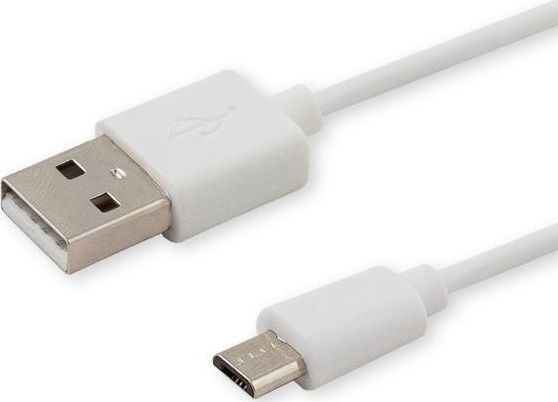 Kabel USB Savio USB-A - microUSB 1 m Biały (SAVIO CL-123)