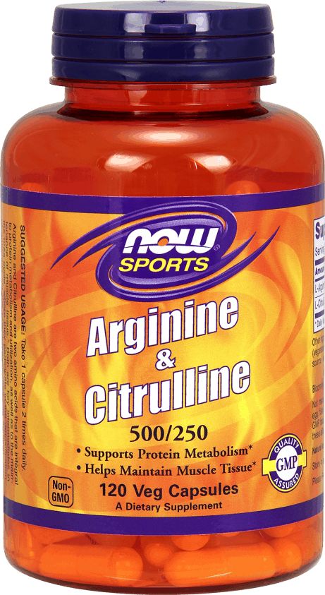 NOW Foods NOW Foods - Arginina i Cytrulina, 500/250, 120 vkaps