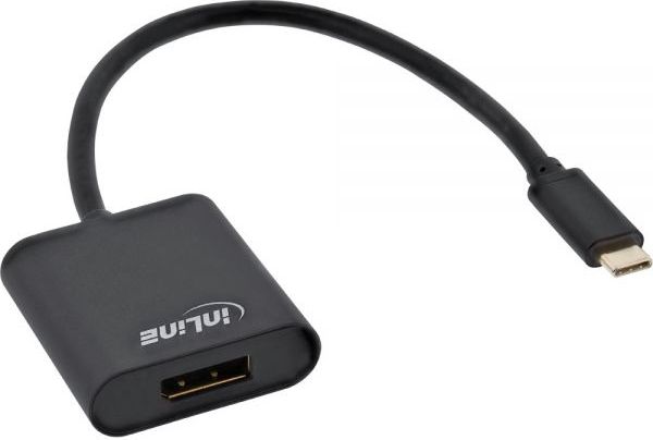 Adapter USB InLine USB-C - DisplayPort Czarny (64102B)
