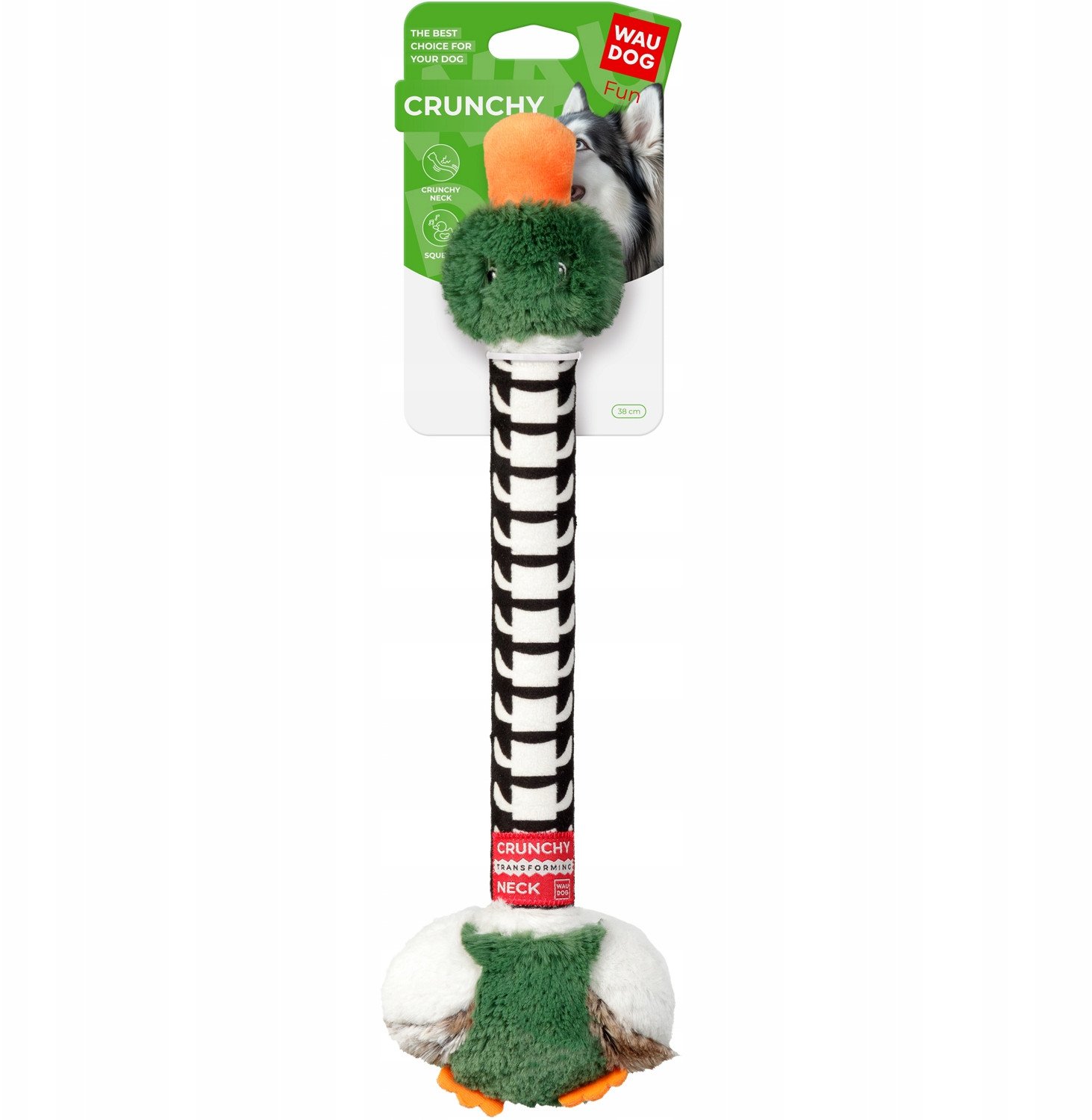 WAU DOG ZABAWKA DLA PSA CRUNCHY KACZKA 37cm