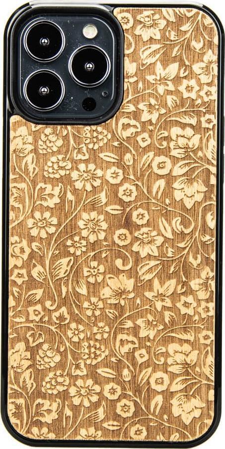 BeWood Drewniane Etui iPhone 13 Pro Max Polne Kwiaty ANIEGRE