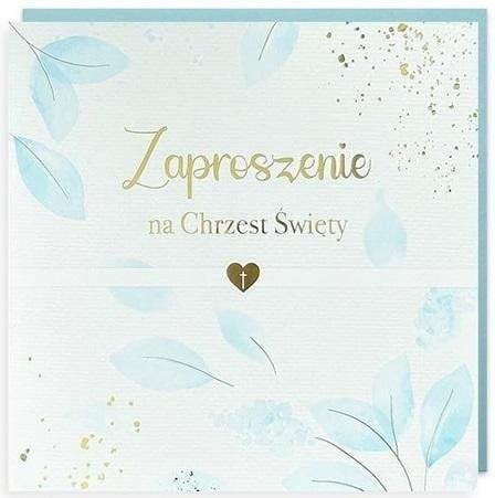 Zaproszenie Chrzest 5szt