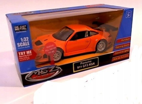 MSZ Samochód Porsche 911 GT3 RSR Metal Światło Dźwięki