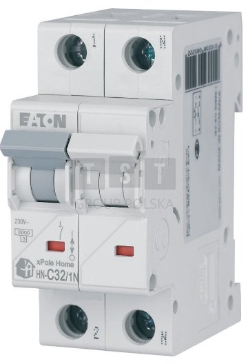 194854 Wyłącznik nadprądowy 1P+N C 32A 6kA AC xPole Home HN-C32/1N 194854