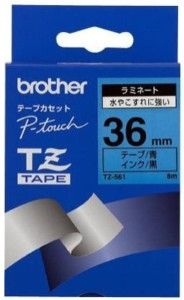 Brother taśma niebieska TZ-561 nadruk czarny