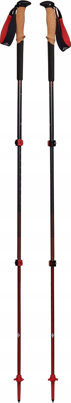 Black Diamond Black Diamond trekking poles Pursuit M/L, fitness device (grey/red, 1 pair, 110-125 cm)