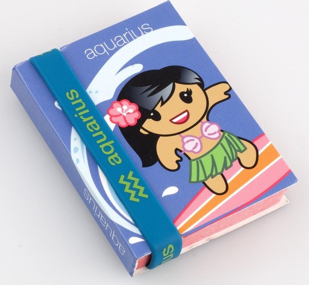 Thinking Gifts Zodiak - notatnik z opaską na rękę - Wodnik (335125)