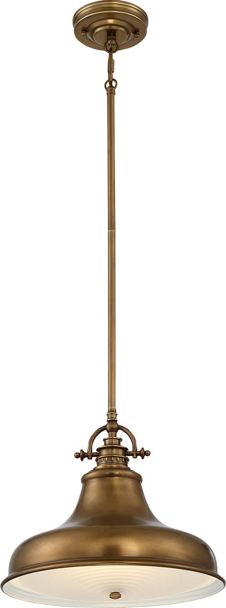 Lampa wisząca Elstead EMERY industrial mosiądz (QZ-EMERY-P-M-WS)