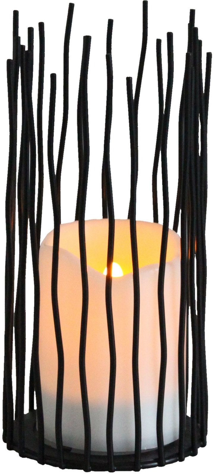 Latarenka ogrodowa Nyborg 313256 filar 4000K na baterie czarna