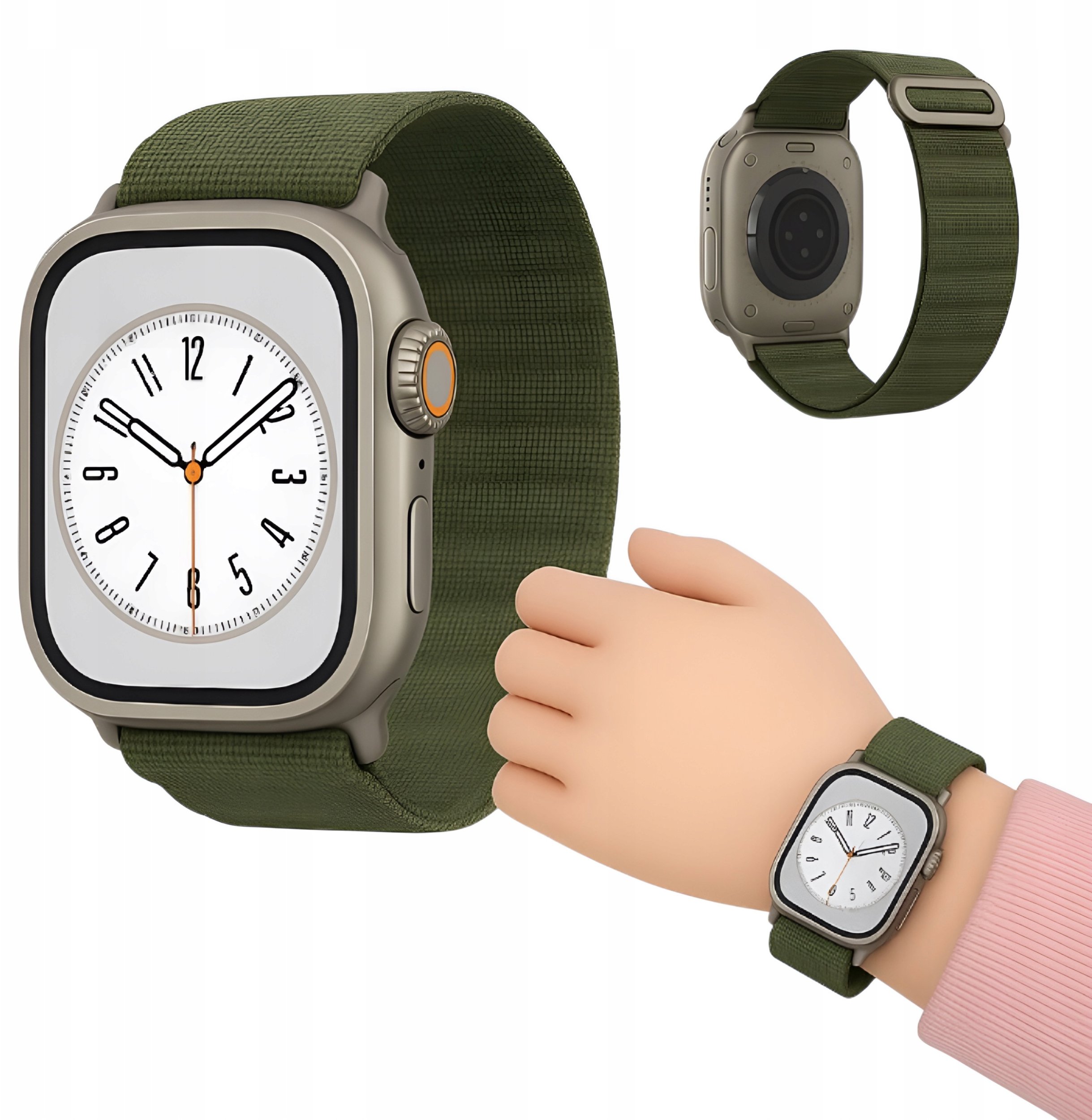 Pasek Do Apple Watch 1 / 2 / 3 / 4 / 5 / 6 / SE / SE 2 / 7 / 8 / 9 Zielony