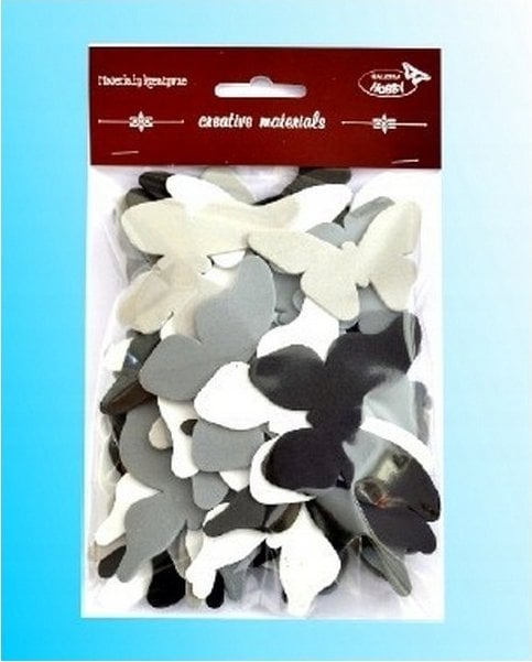 Titanum Motyle czarno-szaro-białe 52szt