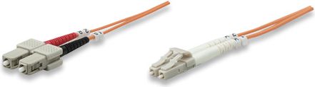 Intellinet Network Solutions Światłowód Krosowy, Duplex, Wielomodowy LC/SC 2M (471268)