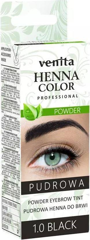 VENITA_Henna Color Powder pudrowa henna do brwi 1.0 Black 4g