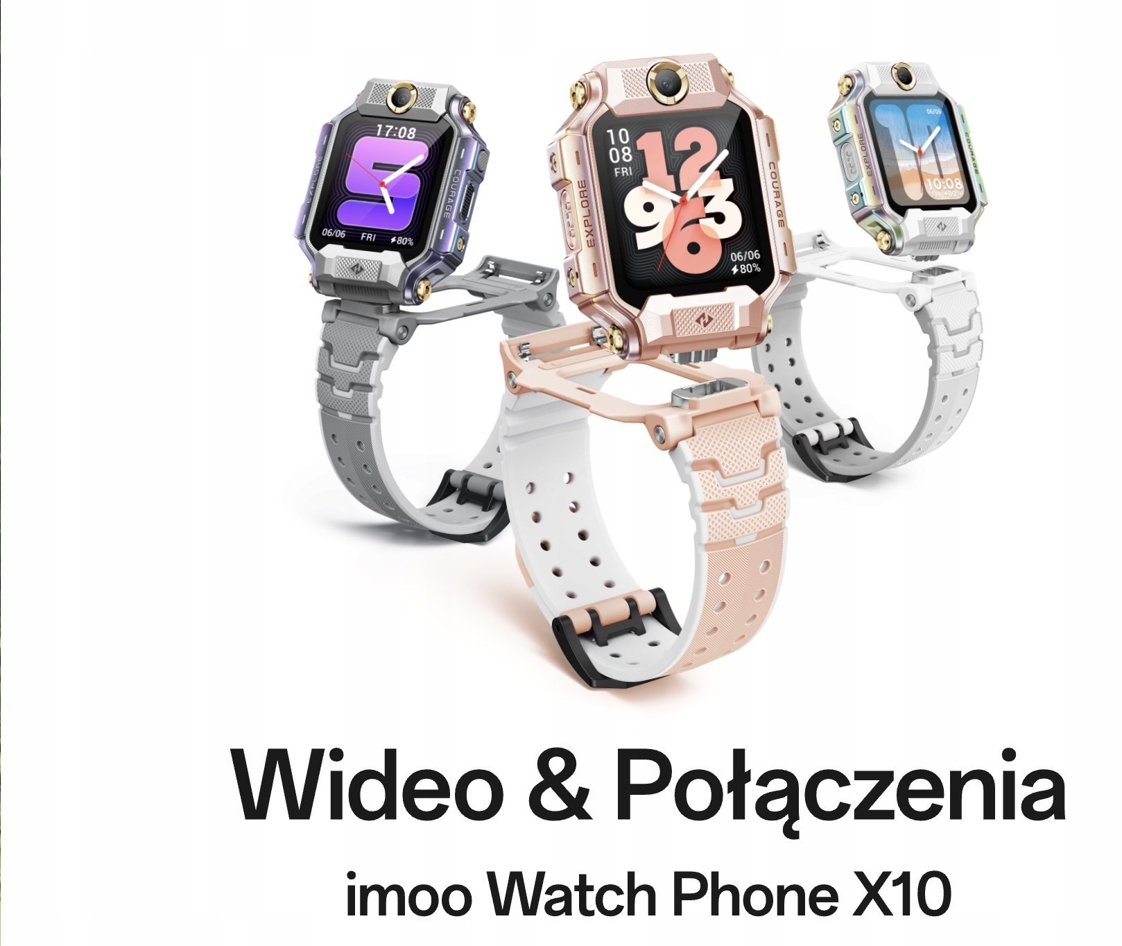 Smartwatch Barel imoo Watch Phone X10 różowy